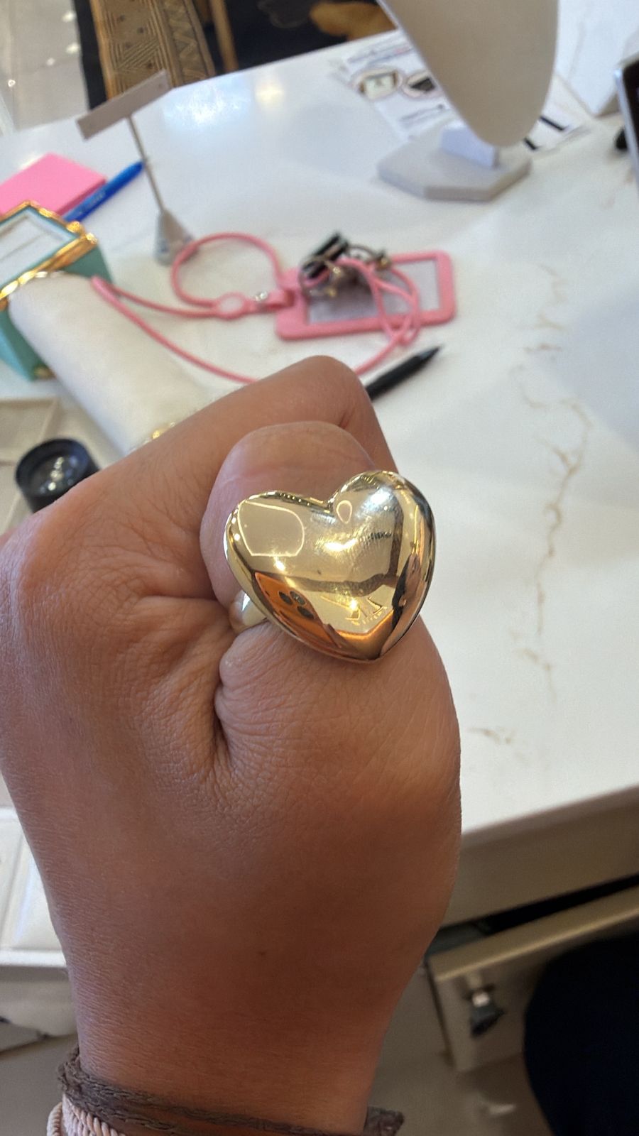 ANILLO CORAZON HUECO 14K 3.6GR